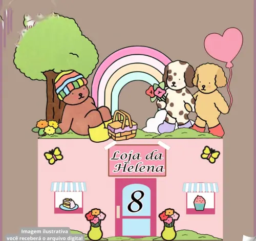 Arquivo de corte topo de bolo bobbie goods