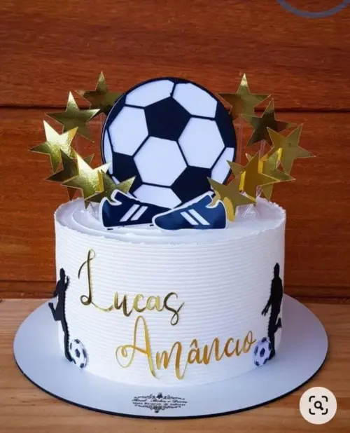 Topo de bolo Futebol