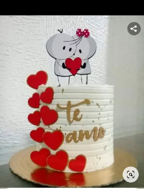 Topo de Bolo Dia dos Namorados