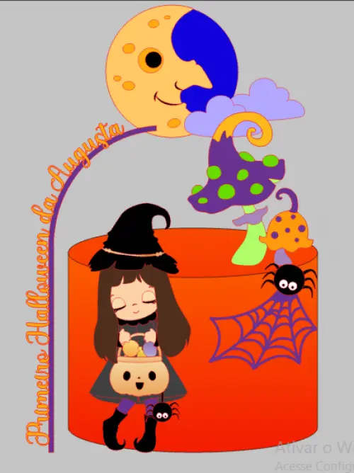 Arquivo de corte topo de bolo halloween