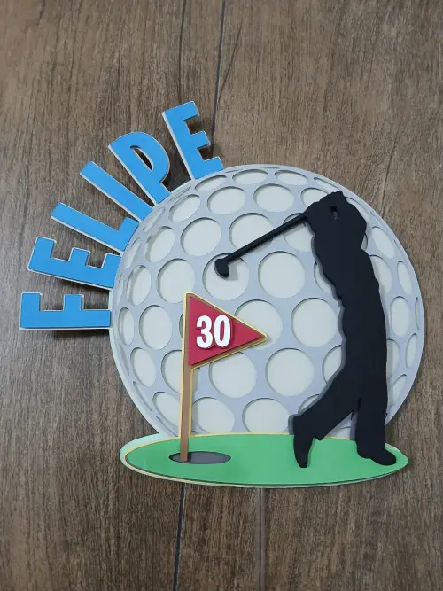 Topo de Bolo Golf