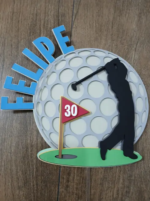 Topo de Bolo Golf