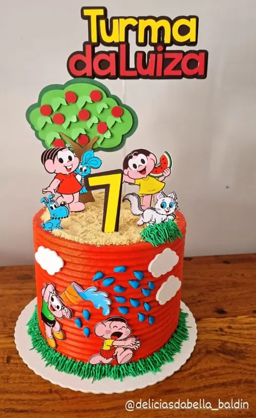 Topo de Bolo Turma da Monica