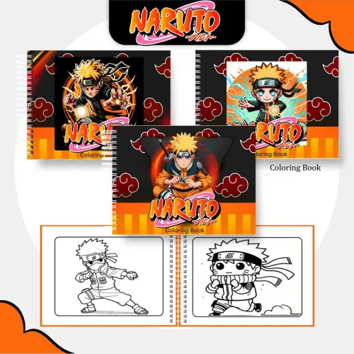 Arquivo Digital Livro Colorir Naruto