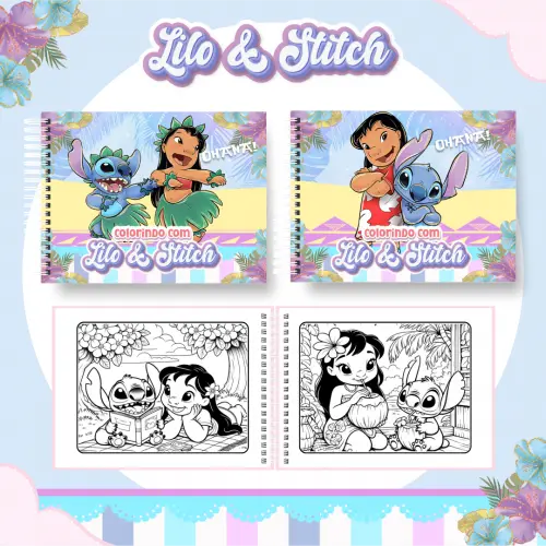 Arquivo Digital Livro Colorir Stitch