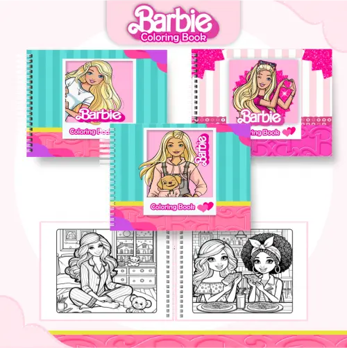 Arquivo Digital Livro Colorir Barbie