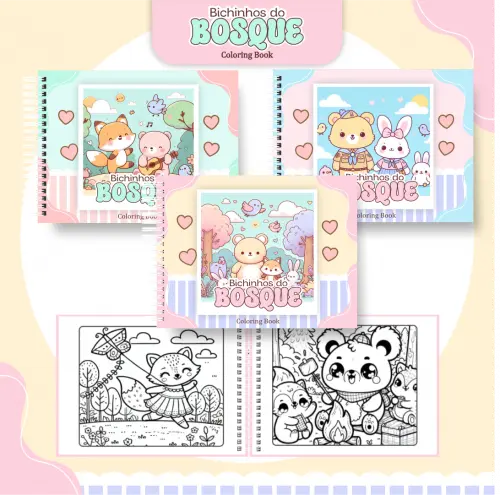 Arquivo Digital Livro Colorir Bosque