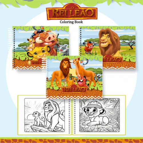Arquivo Digital Livro Colorir Rei Leão
