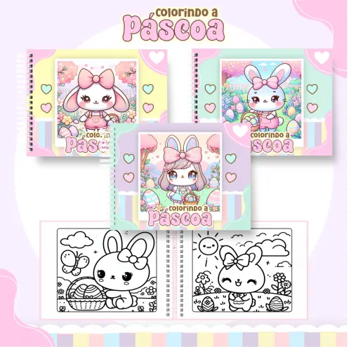 Arquivo Digital Livro Colorir Pascoa