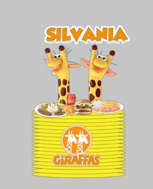 Topo de bolo Giraffas