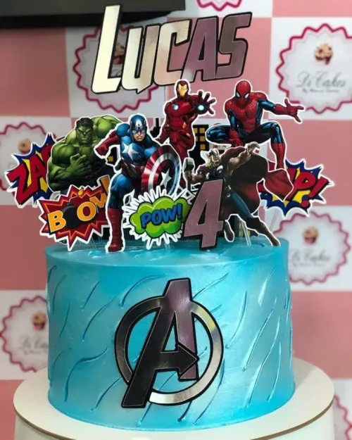 Arquivo de corte topo de bolo Avengers