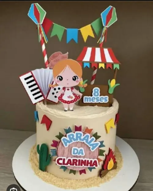 Arquivo de corte topo de bolo arraiá