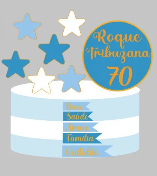 Arquivo de corte topo de bolo Frases