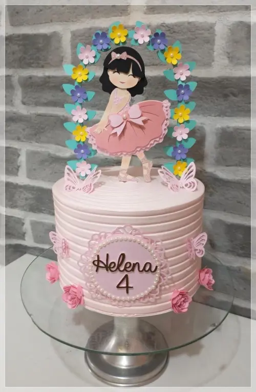 Arquivo de corte topo de bolo bailarina