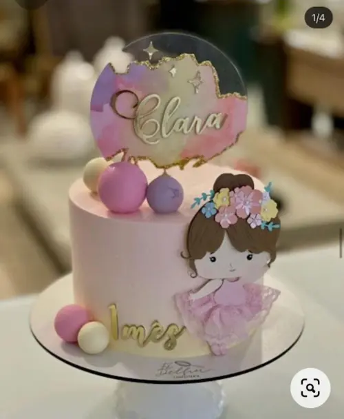 Arquivo de corte topo de bolo bailarina