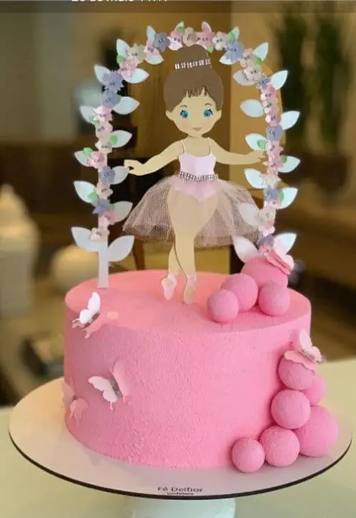 Arquivo de corte topo de bolo bailarina