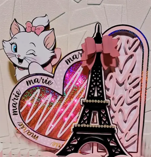 Arquivo de corte topo de bolo Gatinha Marrie