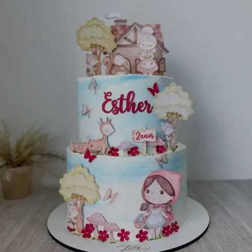 Arquivo de corte topo de bolo Chapeuzinho Vermelho