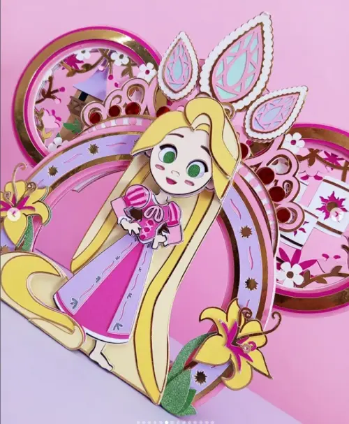 Arquivo de corte topo de bolo Rapunzel