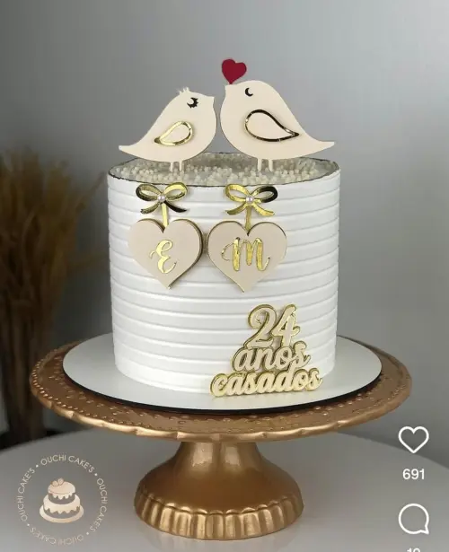 Arquivo de corte topo de bolo Bodas de madeira