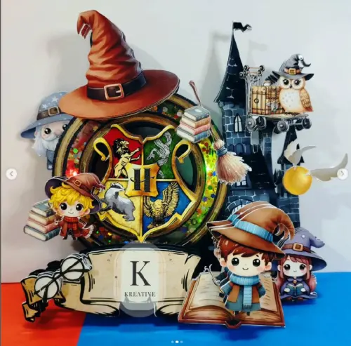 Arquivo de corte topo de bolo harry Potter