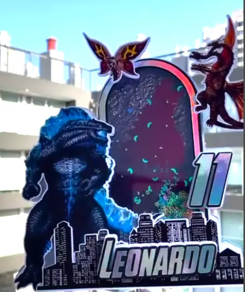 Arquivo de corte topo de bolo Godzila