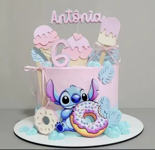 Arquivo de corte topo de bolo Stitch