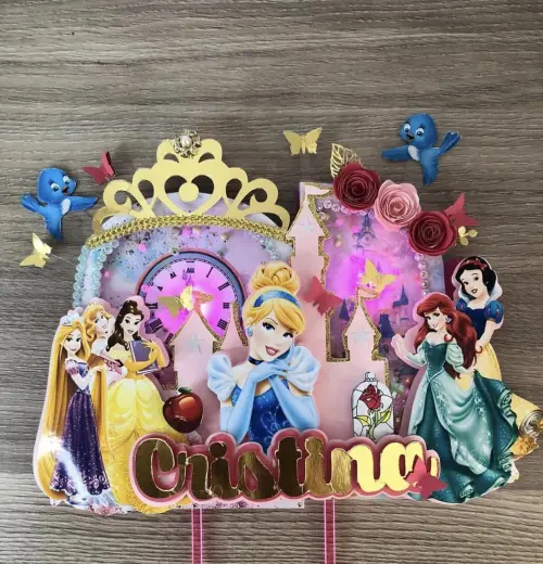 Arquivo de corte topo de bolo princesa