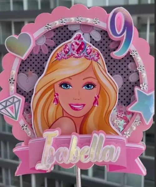 Arquivo de corte topo de bolo Barbie