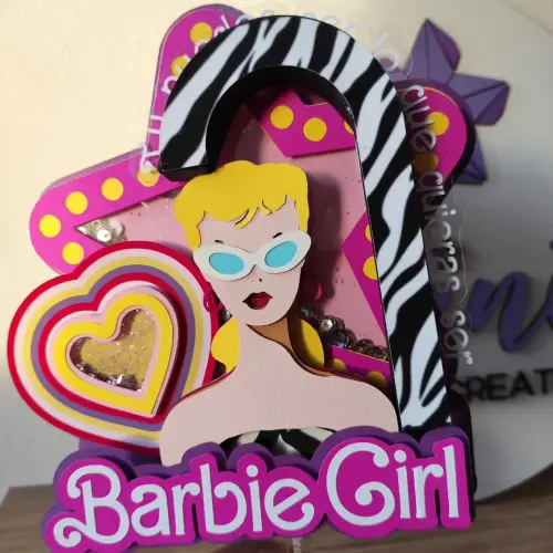 Arquivo de corte topo de bolo Barbie