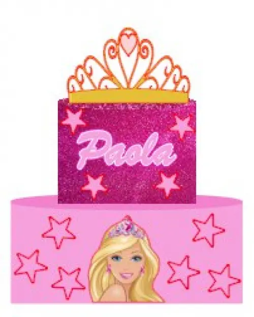 Arquivo de corte topo de bolo Barbie