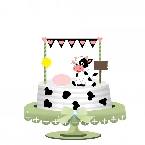 Arquivo de corte topo de bolo Vaquinha