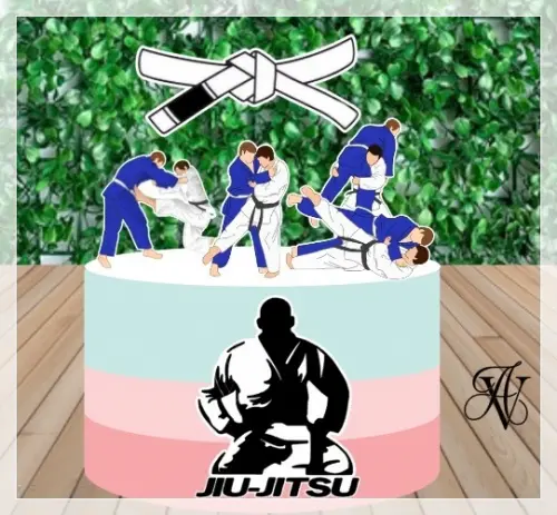 Arquivo de corte topo de bolo Jiu Jitsu