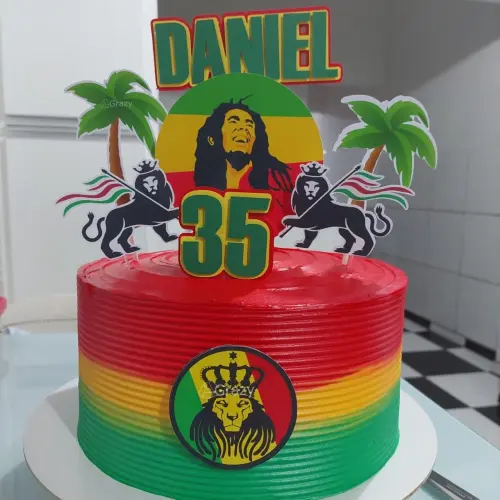 Arquivo de corte topo de bolo Reggae