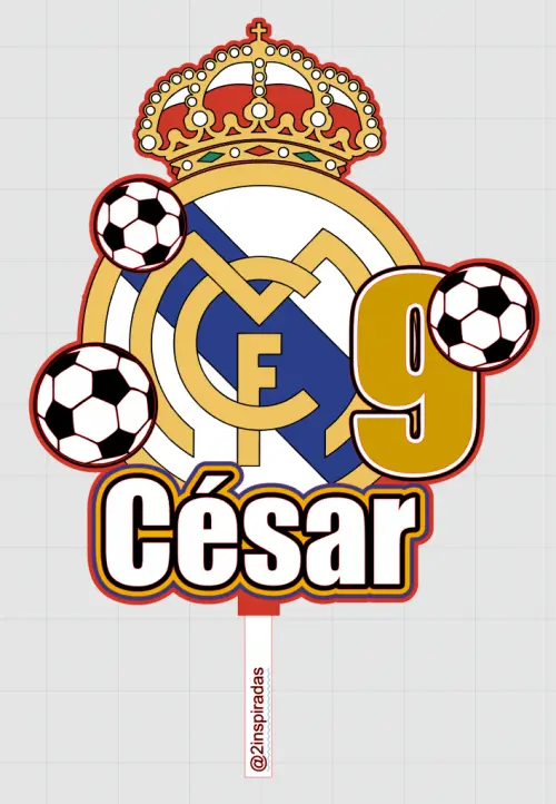 Arquivo de corte topo de bolo Futebol