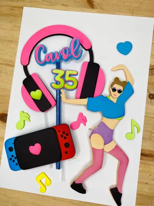 Arquivo de corte topo de bolo Just Dance