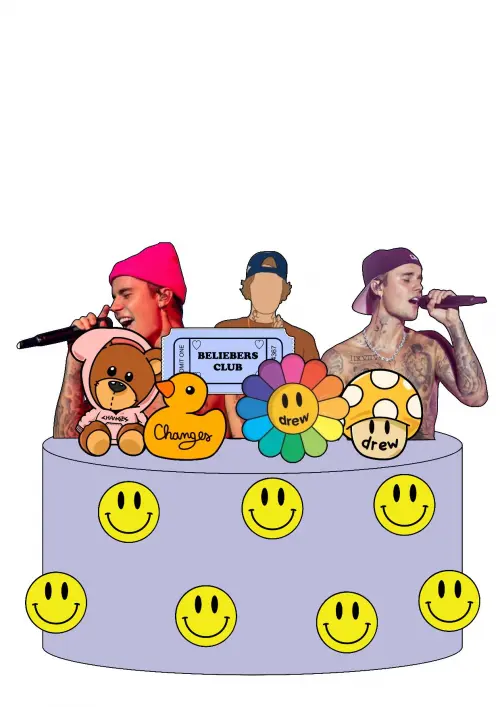 Arquivo de corte topo de bolo Justin Bieber