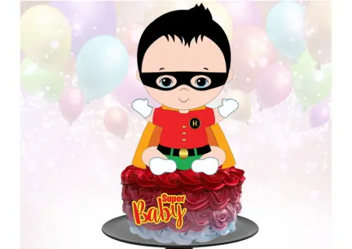 Arquivo de corte topo de bolo Robin