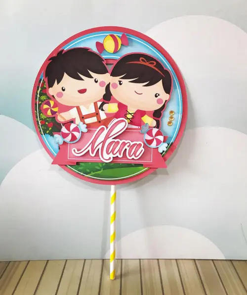 Arquivo de corte topo de bolo João e Maria