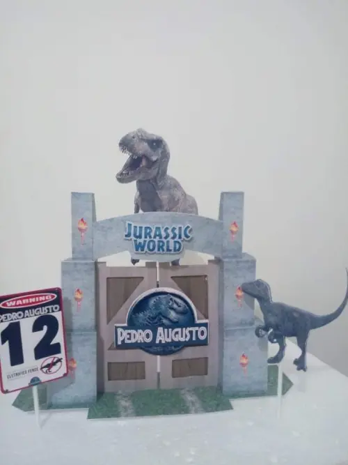Arquivo de corte topo de bolo jurassic