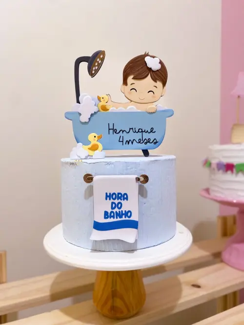 Arquivo de corte topo de bolo Hora do Banho