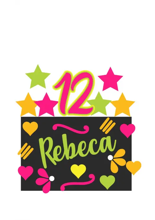 Arquivo de corte topo de bolo Neon