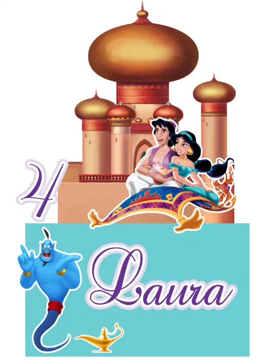 Arquivo de corte topo de bolo Jasmine