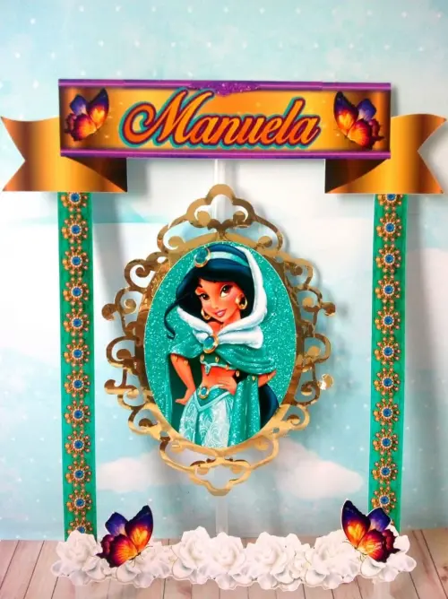 Arquivo de corte topo de bolo Jasmine