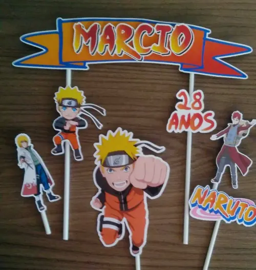 Arquivo de corte topo de bolo Naruto