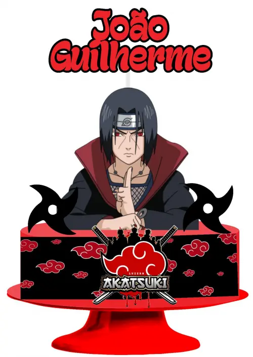 Arquivo de corte topo de bolo Naruto