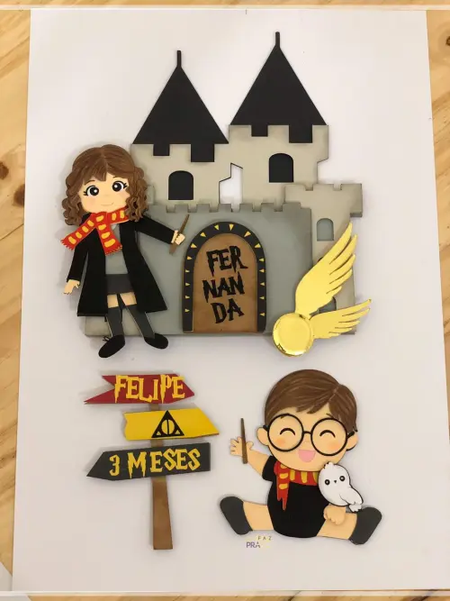 Arquivo de corte topo de bolo harry Potter