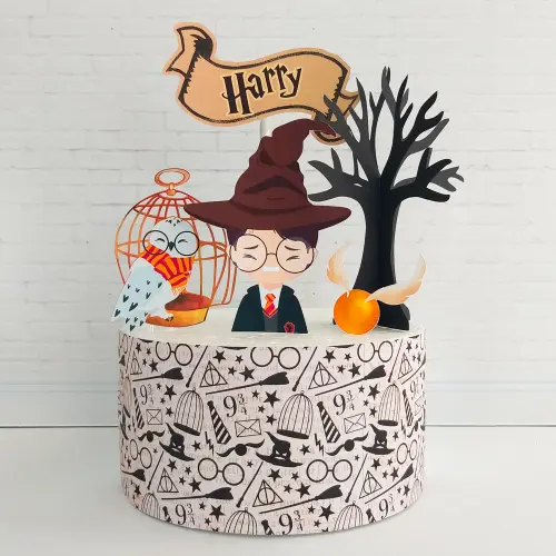 Arquivo de corte topo de bolo harry Potter