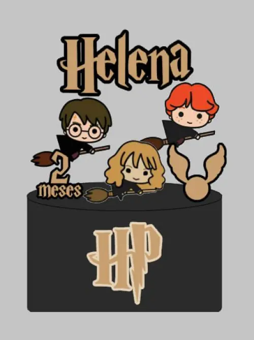 Arquivo de corte topo de bolo harry Potter