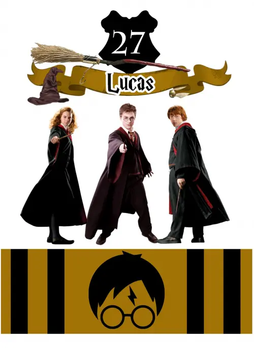 Arquivo de corte topo de bolo harry Potter